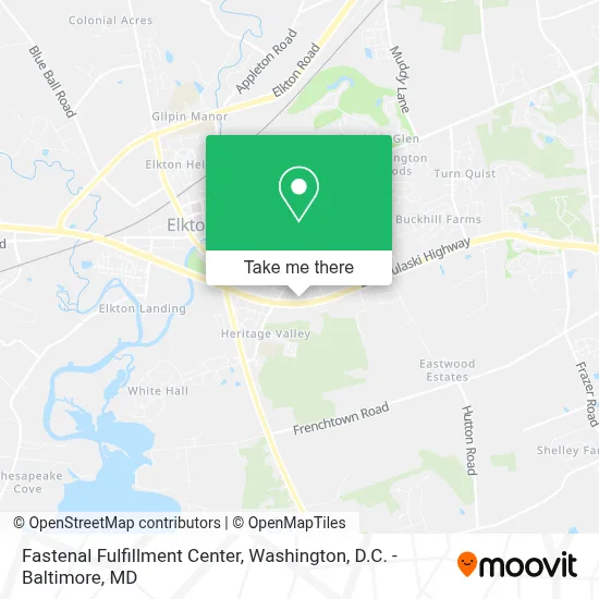 Fastenal Fulfillment Center map