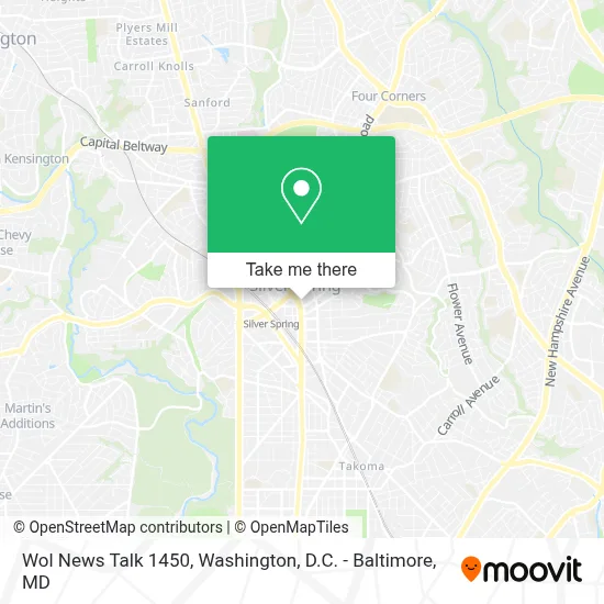 Wol News Talk 1450 map