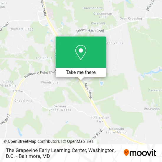 The Grapevine Early Learning Center map