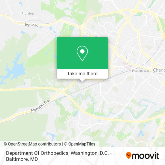 Department Of Orthopedics map
