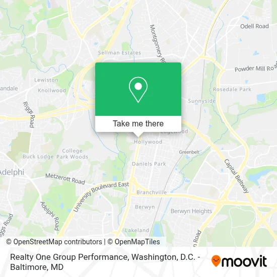 Realty One Group Performance map