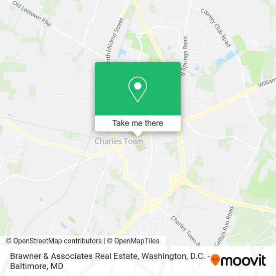Brawner & Associates Real Estate map