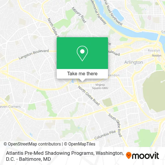 Atlantis Pre-Med Shadowing Programs map