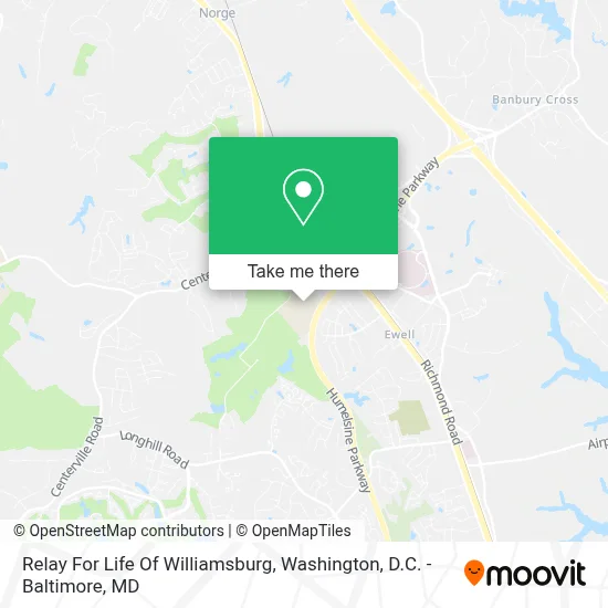 Relay For Life Of Williamsburg map