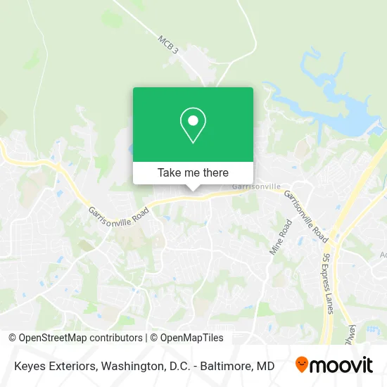 Keyes Exteriors map