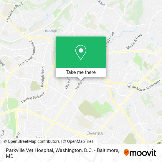 Parkville Vet Hospital map