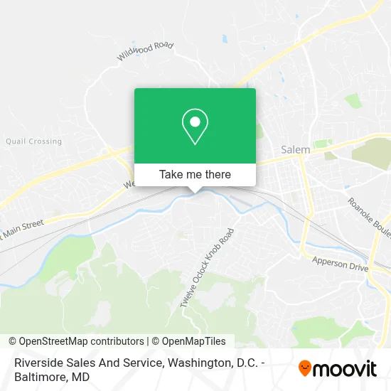 Riverside Sales And Service map