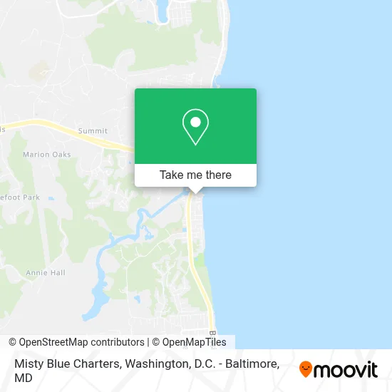 Misty Blue Charters map