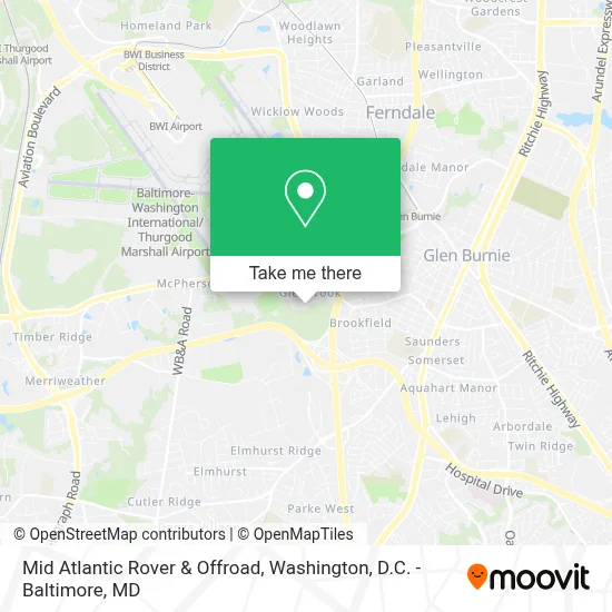 Mid Atlantic Rover & Offroad map