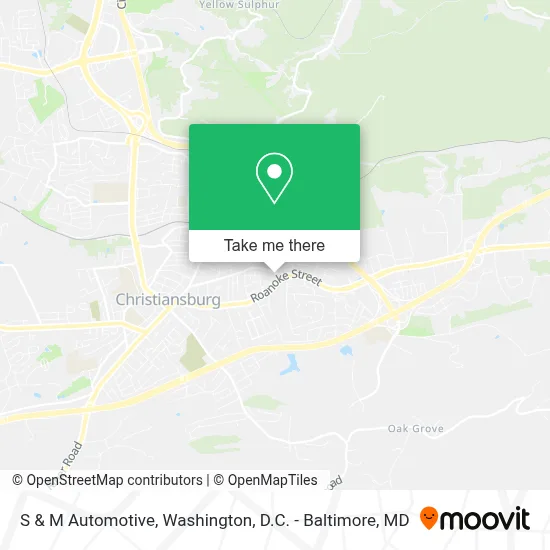 S & M Automotive map