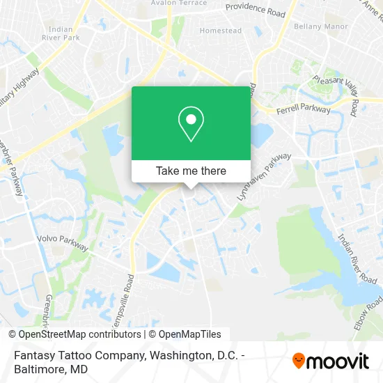 Fantasy Tattoo Company map