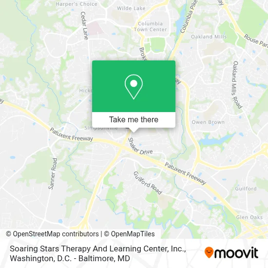 Soaring Stars Therapy And Learning Center, Inc. map