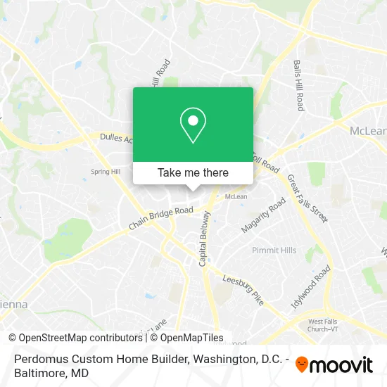Perdomus Custom Home Builder map