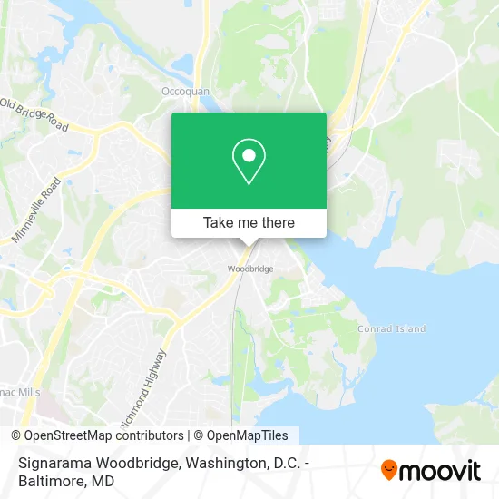 Signarama Woodbridge map
