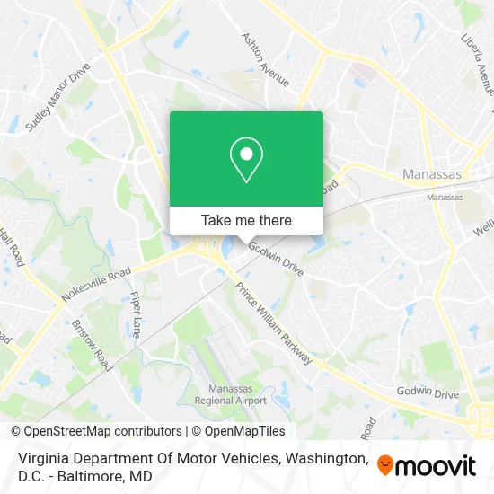 Virginia Department Of Motor Vehicles map