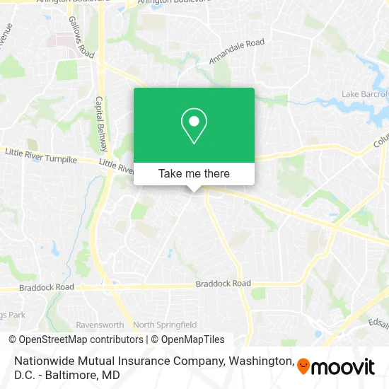 Nationwide Mutual Insurance Company map