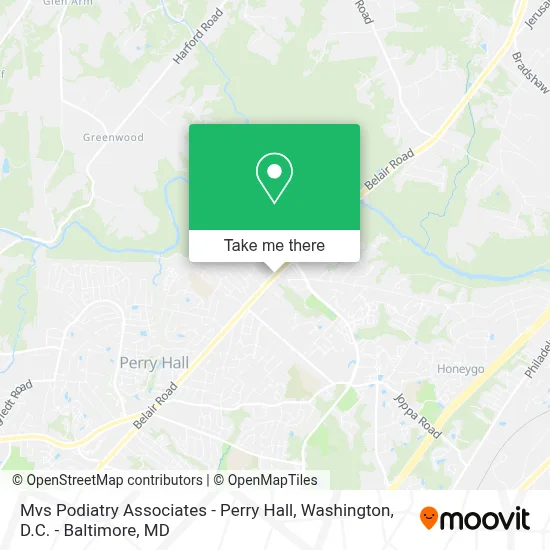 Mvs Podiatry Associates - Perry Hall map
