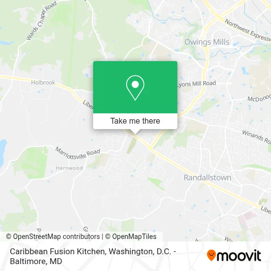 Caribbean Fusion Kitchen map