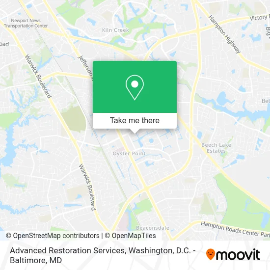 Advanced Restoration Services map