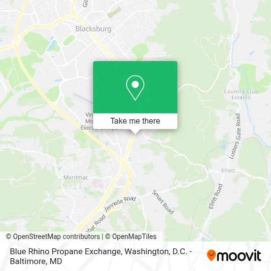 Blue Rhino Propane Exchange map
