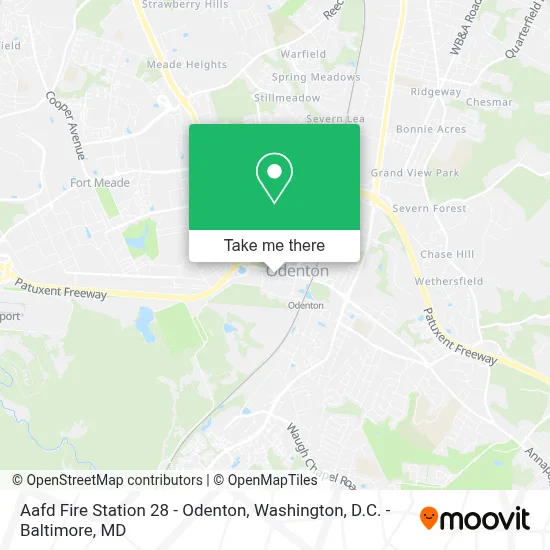 Aafd Fire Station 28 - Odenton map