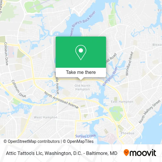Attic Tattoo's Llc map