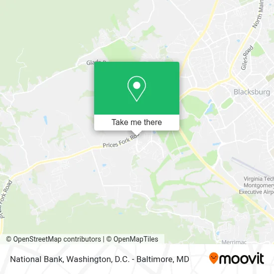 National Bank map