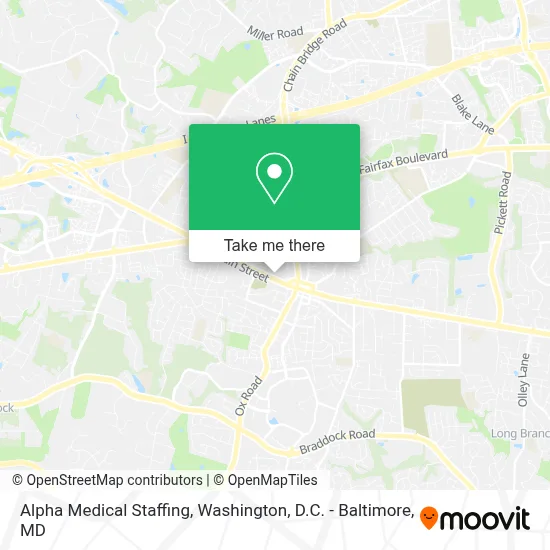 Alpha Medical Staffing map