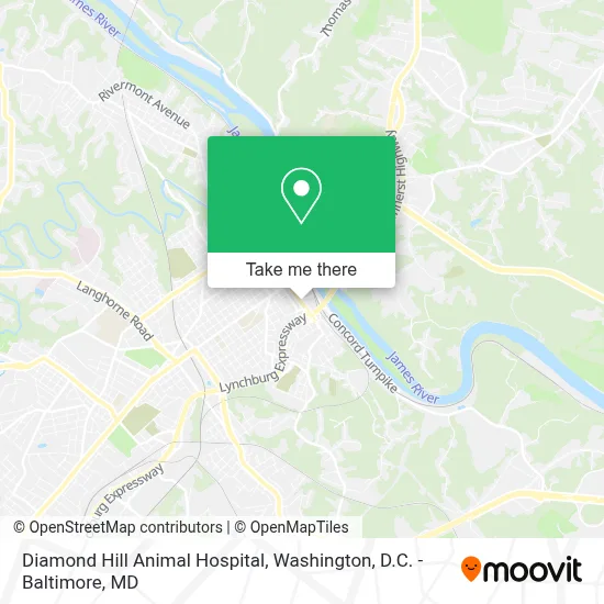 Diamond Hill Animal Hospital map