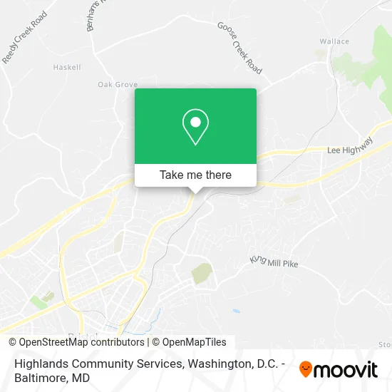 Highlands Community Services map