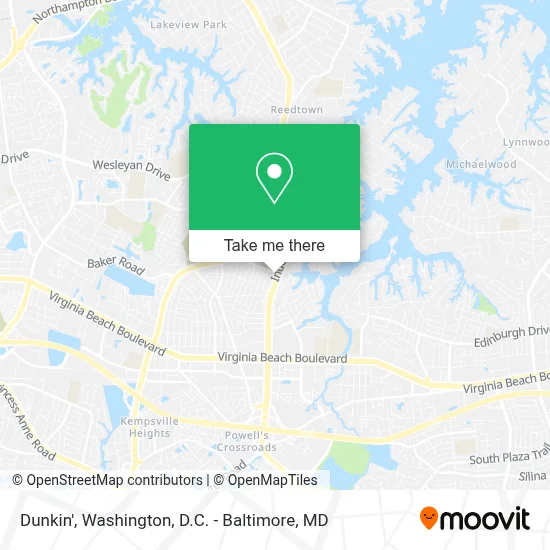 Dunkin' map