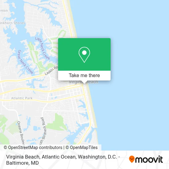 Virginia Beach, Atlantic Ocean map