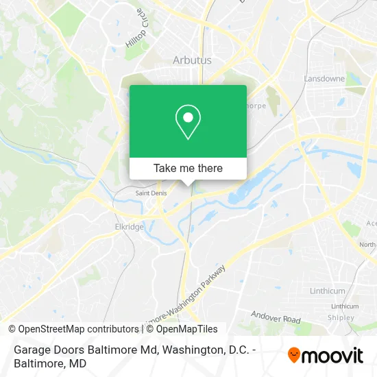 Garage Doors Baltimore Md map