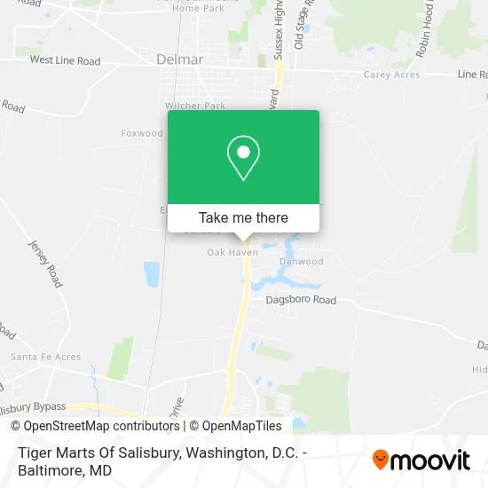 Tiger Marts Of Salisbury map