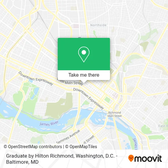 Graduate by Hilton Richmond map