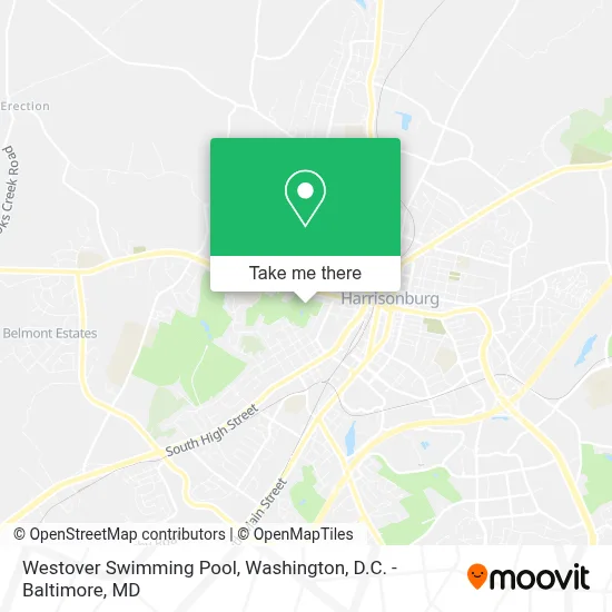 Westover Swimming Pool map