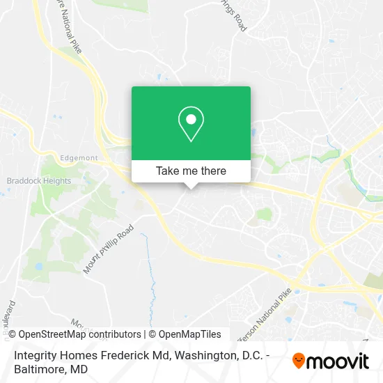 Integrity Homes Frederick Md map