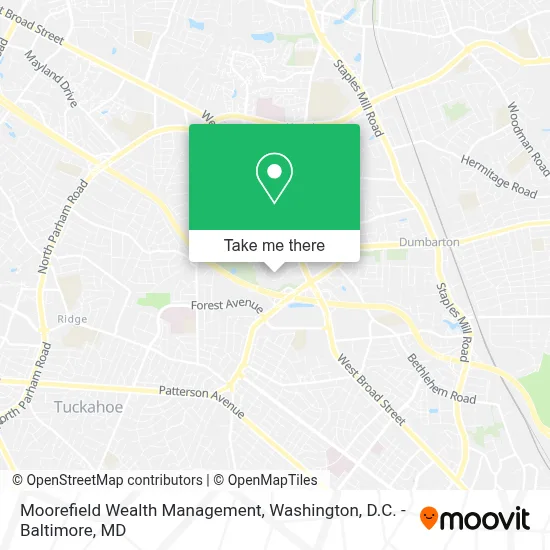 Moorefield Wealth Management map