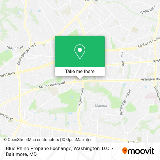 Blue Rhino Propane Exchange map