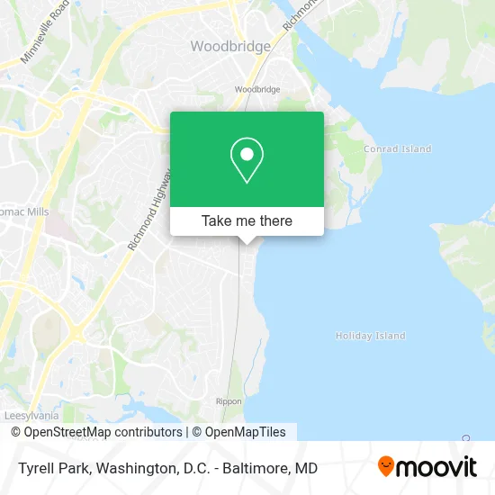 Tyrell Park map