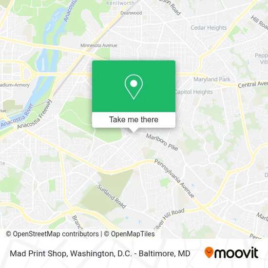 Mad Print Shop map