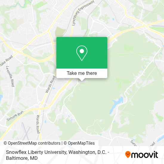 Snowflex Liberty University map