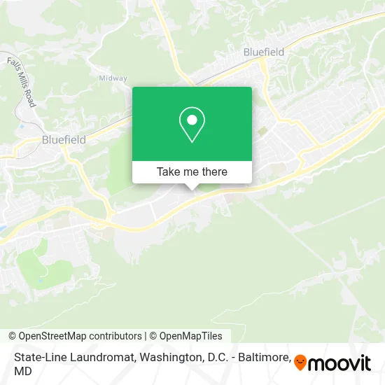 State-Line Laundromat map