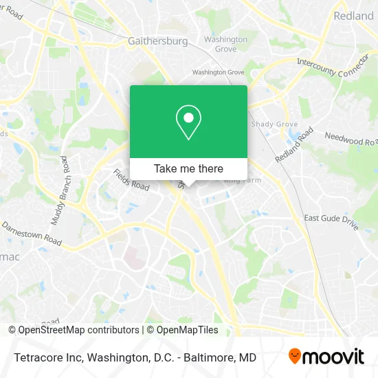Tetracore Inc map