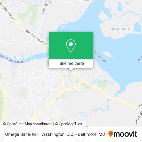 Omega Bar & Grill map
