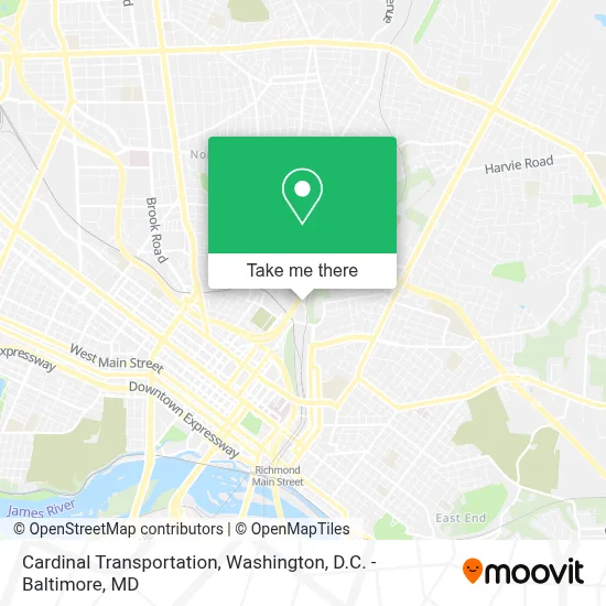 Cardinal Transportation map