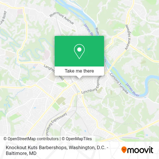 Knockout Kuts Barbershops map