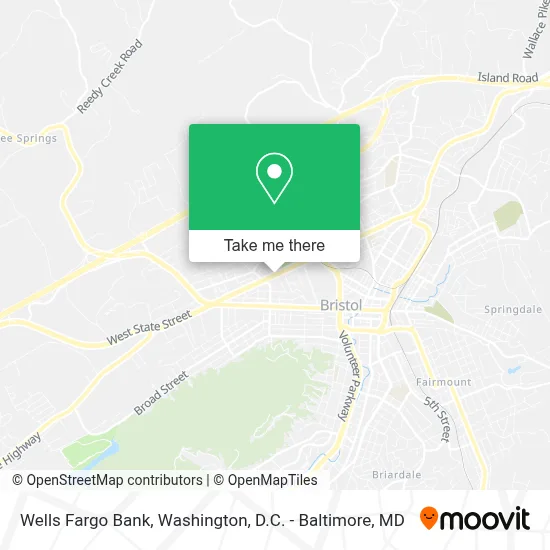 Wells Fargo Bank map