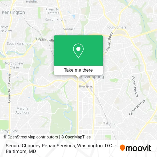 Secure Chimney Repair Services map