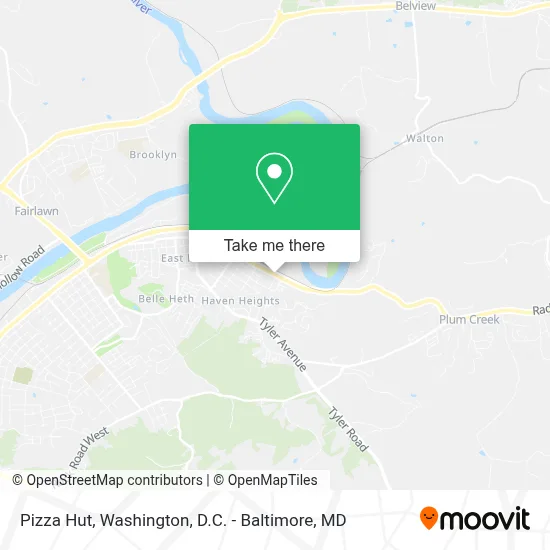 Pizza Hut map